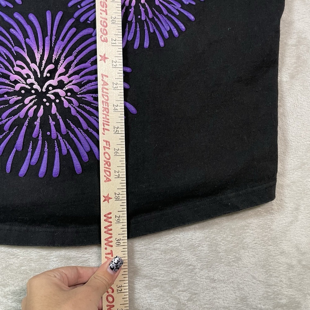 Disney Spirit Jersey Size L 100 Years Of Wonder Black Purple Fireworks Hawaii - Picture 10 of 11